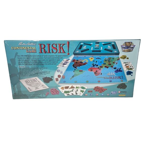 NEW Sealed Risk Board Game Strategy Parker Brothers First Edition Reproduction - Picture 3 of 3